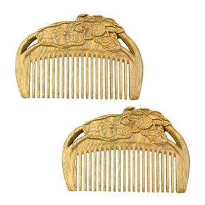 BELLIFFY 2pièces Peignes De Sandale Pour Massage Peignes Antistatiques Accessoires De Soins Capillaires (Hunation, neuf)