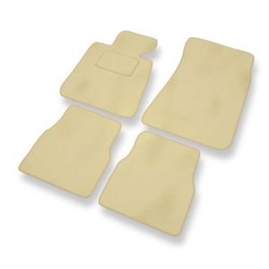 Mossa Tapis de Sol Velours adapt&eacute; pour BMW 3 M3 I E30 (1985-1992) - Premium Tapis de Voiture - Beige 1 (eMOSSA, neuf)