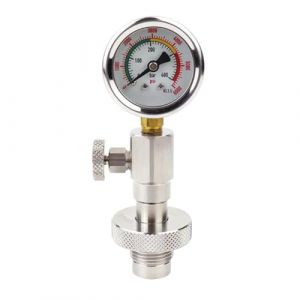 F Fityle V&eacute;rificateur de Pression de r&eacute;servoir &agrave;, manom&egrave;tre de plong&eacute;e sous-Marine, pour r&eacute;servoir de plong&eacute;e Din, &eacute;quipement Accessoire Robuste (Homegarden FR, neuf)