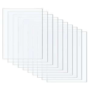 Elodyunhc 10 pi&egrave;ces Plaque Acrylique Transparente, 150 x 100 x 1mm, Plexiglass Plaque Transparent, Feuille de Plastique Plaque Transparent pour Remplacement du Verre du Cadre Photo, DIY, Peintures (Elodyunhc MAKET, neuf)