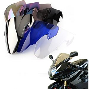 Pare-Brise de Pare-Brise de déflecteurs de Vent de Double Bulle de Moto pour Suzuki GSX-R1000 K3 GSX-R 1000 2003 2004 (Transparent) (JaneShop, neuf)