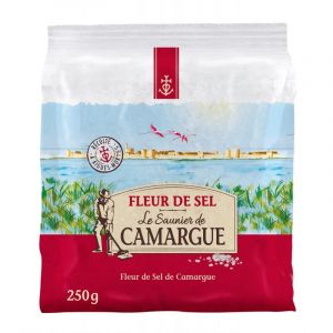 SAUNIER DE CAMARGUE - Fleur De Sel Sachet 250G - Deux Articles (LE PHENICIEN, neuf)