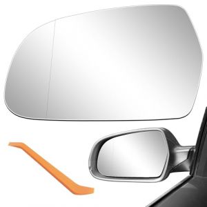 R&eacute;troviseur Ext&eacute;rieur Voiture Compatible avec Audi A3 8P1/Cabriolet 8P7/Sportback 8PA/A4 8K2 B8/Avant 8K5 B8/A5 8T3/Cabriolet 8F7/Sportback 8TA Verre de R&eacute;troviseur Pemplacement Asph&eacute;rique - Gauche (WFire-EU, neuf)
