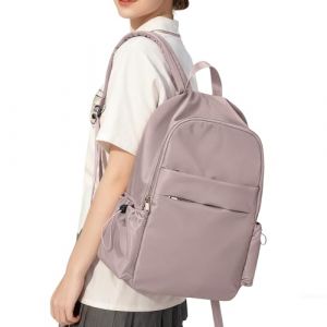 WEPLAN Sac a Dos Scolaire Fille Lycee Sac a Dos College Fille Gar&ccedil;on Sacs &agrave; Dos Loisir Femme Homme pour l'&eacute;cole Impermeable Sacs d'&eacute;cole Ordinateur Portable Travail Voyage Bookbag,Rose Violet (ENWEN, neuf)