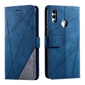 SONWO Coque pour Huawei P Smart 2019 / Huawei Honor 10 Lite, Etui en Cuir PU Portefeuille Housse Fermeture Magn&eacute;tique und Flip pour Huawei P Smart 2019 / Huawei Honor 10 Lite, Bleu (SONWO EU STORE, neuf)