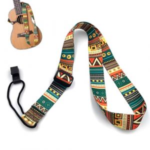 JRYXDS Sangle Pour Ukul&eacute;l&eacute; Sangle Guitare Sangle Ethnique Pour Ukul&eacute;l&eacute; Bracelet De Ukul&eacute;l&eacute; Style Boh&eacute;mien, Cou Echarpe De Ukul&eacute;l&eacute; R&eacute;glable, Convient &Agrave; La Plupart Des Tailles De Ukul&eacute;l&eacute; Standard (xupeipeiouzhoudianpu, neuf)