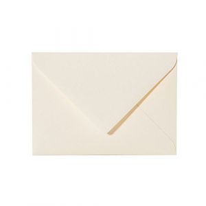 25 enveloppes 14x19 cm, grammage 120g/m², enveloppe 14x19, couleur : crème tendre avec patte pointue pour cartes 13x18 (paper24, neuf)
