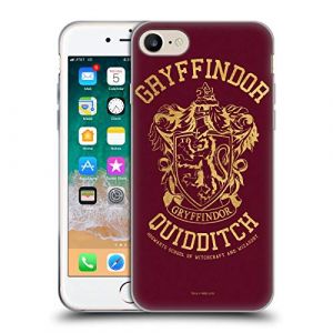 Head Case Designs sous Licence Officielle Harry Potter Gryffindor Quidditch Deathly Hallows X Coque en Gel Doux Compatible avec Apple iPhone 7/8 / SE 2020 & 2022 (eCell, neuf)