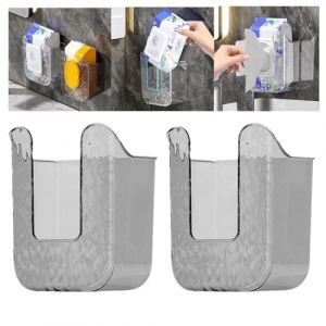 Distributeur mural de lingettes humides, transparent, boîte de rangement rechargeable pour cuisine, chambre à coucher, salle de bain, chambre de bébé, garde les mouchoirs humides frais (ZBLanc, neuf)
