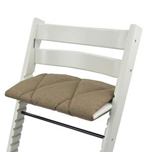 BAMBINIWELT - Coussin junior pour adulte - Coussin d'assise pour marchepied - Compatible avec chaise haute Stokke Tripp Trapp Trapp - Grand coussin pour repose-pieds (marron) (BambiniWelt, neuf)