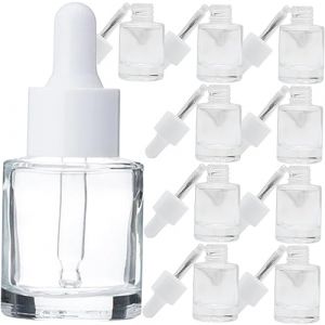 Homoyoyo Lot De 10 Flacons Compte-gouttes En Verre 20 Ml, Bouteille D'huiles Essentielles Vide, Pipette Dosage Précis, Adaptés Aux Huiles Essentielles Et Aromathérapie, Portables Pour Voyage (Alda Jin, neuf)