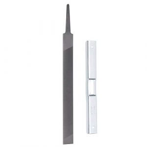 Tbest Lime Chaine Tronconneuse,Lime Plate Tronconneuse,Outil De Jauge De Profondeur pour Tronçonneuse, Affûteur De Tronçonneuse Kit d'outils d'affûtage Universel Jeu de Limes Plates 2 pièces (Youluu-cd, neuf)