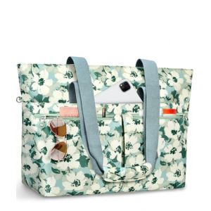 ENONEO Grand Sac de Plage avec Fermeture &Eacute;clair 45L, XXL Famille Sac de Plage Imperm&eacute;able Piscine Sacs Cabas Femme Voyage Pliable Beach Tote Bag pour Plage Piscine Gym Vacance (ENONEO, neuf)