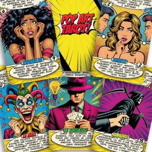 Tarot Pop Art - Tarot Debutant Fran&ccedil;ais &ndash; Jeu de Tarot (78 Cartes) avec Significations Imprim&eacute;es & Guide Illustr&eacute; &ndash; Coffret Cadeau avec Bo&icirc;te Magn&eacute;tique &ndash; pour D&eacute;butants et Avanc&eacute;s (Fran&ccedil;ais) (Tarotika FR, neuf)