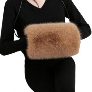 Manchon en Fausse Fourrure Hiver Chauffe-Mains Chaud &Eacute;pais Manchon Chauffe Main Chauffant Manchon El&eacute;gant Gants en Peluche pour R&eacute;chauffer Mains et Bras R&eacute;chauffe Main Doux pour Personne &Acirc;g&eacute;e (YiluobeiEU, neuf)