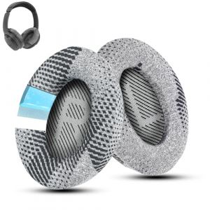 Wzsipod Cooling-Gel QuietComfort 35/QC35 ii Coussinets de rechange pour casque Bose QC45 QC35 QC25 QC2 QC15/Around-Ear 2 AE2i AE2w/SoundTrue & SoundLink Series Gris fonc&eacute; (KKaccessoryUK, neuf)