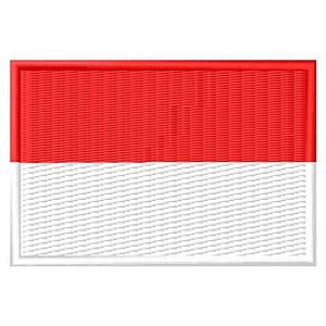 Patch drapeau Indonésie Aufnäher parche Bordado écusson brodé écusson toppa ricamata (Masterpatch, neuf)