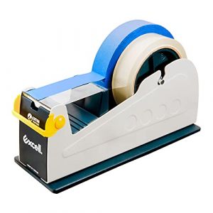 Excell D&eacute;vidoir de ruban adh&eacute;sif de bureau en acier robuste avec couvercle de lame de s&eacute;curit&eacute; (50,8mm) Distributeur de bureau pour bureau, magasin de d&eacute;tail et emballage d'entrep&ocirc;t (Whosneed, neuf)