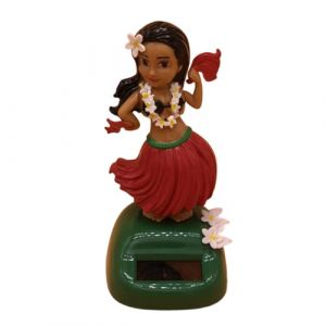 Figurine Solaire Dansante, Danseuse Hawaienne Voiture Qui Bouge, Accessoire Voiture Hawa&iuml;enne, poup&eacute;es Hawa&iuml;enne Dansante &Agrave; &Eacute;nergie Solaire, Figurine Tableau De Bord, D&eacute;coration Voiture Solaire (anqingyingcheo, neuf)