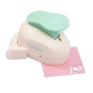 Craftelier Perforatrice d'angle en forme de coquillage &agrave; levier pour d&eacute;couper des papiers et des cartes - Sp&eacute;cial pour scrapbooking - Taille de forme : 25 mm de diam&egrave;tre (Craftelier, neuf)