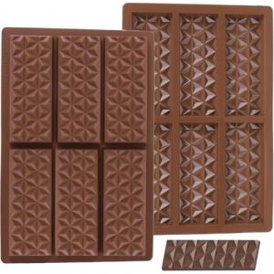 2 Pi&egrave;ces Moule &agrave; Chocolat en Silicone,Moule Tablette Chocolat Dubai,Moule Tablette Chocolat de 6 Cavit&eacute;s, pour la Fabrication de Chocolats, Gel&eacute;es, P&acirc;tisseries et Confiseries (LILELexiaoqi, neuf)