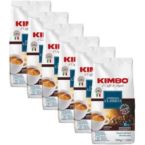 Café en grains Kimbo Espresso Classico 1 kg x 6 (Tdistribuzione, neuf)