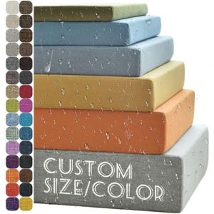 JIcloun Coussin de Banc sur Mesure, Exterieur Impermeable Coussin Banquette Interieur Personnalisée Coussin Assise Antidérapant Coussin de Siège en Mousse (BVngHengYangShiQiDongXia, neuf)