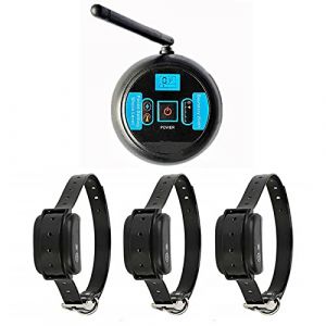 Clôture électronique sans Fil pour Animaux de Compagnie Stop Barker Machine Anti-Fugue (Convient pour 3 Chiens) (LaKeFeng, neuf)