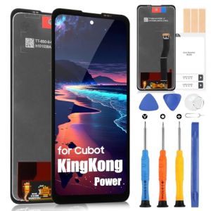 &Eacute;cran LCD pour Cubot King Kong Power, pour Cubot KingKong Power LCD &Eacute;cran Remplacement &Eacute;cran Tactile Digitizer Plein Assembl&eacute;e avec Outils (Little Wasp, neuf)