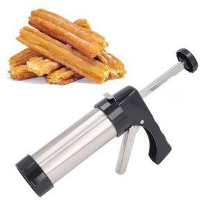 Churro Maker, Presse &agrave; Biscuits en Acier Inoxydable, Presse &agrave; Biscuits, Pistolet &agrave; Biscuits, Outils de D&eacute;coration pour Biscuits, G&acirc;teaux, Desserts Churro (Lihenge, neuf)