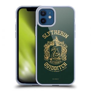 Head Case Designs Sous Licence Officielle Harry Potter Slytherin Quidditch Deathly Hallows X Coque en Gel [Qualité Militaire] Compatible Avec Apple iPhone 12 / iPhone 12 Pro Et Compatible Avec MagSafe (eCell, neuf)