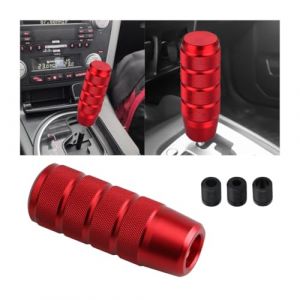 CGEAMDY Pommeau Levier Vitesse En Alliage D'aluminium, Pommeau Levier Vitesse En Alliage De 95 Mm, Pommeau Levier Vitesse Universel Anti-D&eacute;rapant, Accessoires D&eacute;coratifs Pour Automobile(Rouge) (CGE Auto, neuf)