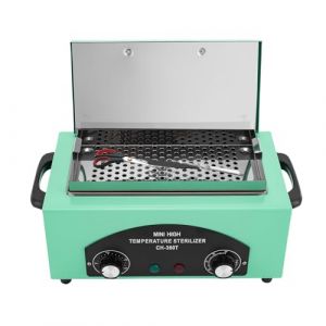300W Sterilisateur Materiel Onglerie Stérilisateur Bocaux Stérilisateur à Air Chaud avec Minuterie Stérilisateur à Chaleur Sèche Stérilisateur pour Outils à Ongles (JUCWUHAHA, neuf)