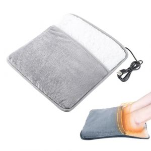 HeYuSh Chauffe Pieds Chauffant USB, Chauffe Pieds Chauffant électrique, Coussin Chauffant Lavable, Chauffe-Pieds et Coussin Chauffant électrique pour Le Bureau la Maison (fiuoaxnyh, neuf)