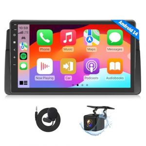 Eonon Android 14 Autoradio pour BMW E46 1999-2005, M3 2000~2006, &eacute;cran de 9 Pouces GPS Sat Nav, sans Fil CarPlay, Android Auto, Cam&eacute;ra de recul, Wi-FI/Bluetooth/USB [3+32 Go] E46X7 (Top Perfect Electronics, neuf)