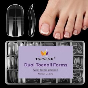 TOROKOM Poppit Ongle Kit pour Orteils, 300PCS R&eacute;utilisable Mat Capsules Popits Ongle Nail d'extension Kit, Faux Ongles Capsules Couverture Compl&egrave;te Nail Tips pour Femme Fille (TMLE-EU, neuf)