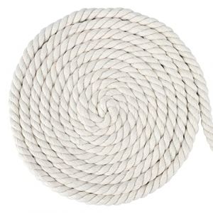 G2PLUS 10M Corde en Coton Blanc Corde Macramé 12mm Fil Macramé Macrame Corde pour DIY Hanging Plante Decoration Murale,Tisser Ornements de Bohême (BIGGER, neuf)