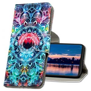 MRSTER Coque pour Redmi Note 9S, Coque en Cuir Redmi Note 9 Pro, &Eacute;tui T&eacute;l&eacute;phone Xiaomi Redmi Note 9S, Motif Color&eacute; Imprim&eacute; Housse pour Xiaomi Redmi Note 9S / Note 9 Pro. XC1 Mandala (MRSTER, neuf)