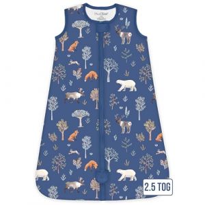 Mama Cheetah Sac de couchage pour b&eacute;b&eacute; 2,5 TOG. couverture en coton biologique &agrave; porter avec fermeture &eacute;clair dans les deux sens. nourrisson. enfant. gar&ccedil;on et fille. 18-24 mois (Mama Cheetah, neuf)