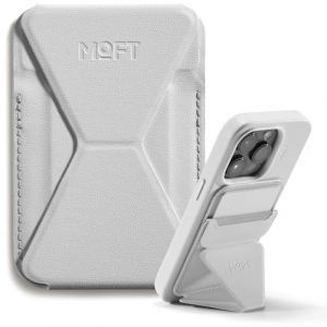 MOFT Porte Carte Magsafe pour iPhone 16/15/14/13, Magsafe Wallet en MOVAS Cuir Végan, Magnétisme Utra-Puissant, Support Téléphone Portable à 3 Modes, 2 Supports de Cartes (Misty Cove) (MOFT EU, neuf)