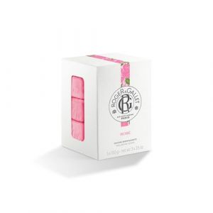 GALLET - Savon Corps Rose Parfum&eacute; ROGER & | Onctueux et Gourmand | Pour un moment de douceur | le coffret de 3 savons de 100g | LOT DE 2 (ViveVers, neuf)