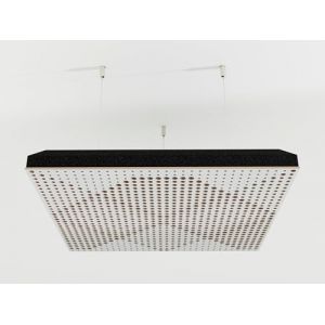 Lot de 4 panneaux acoustiques mont&eacute;s au plafond avec kit de montage | Panneaux insonorisants et diffusants | R&eacute;duction d'&eacute;cho | Traitement acoustique | Couleur : (Blanc, WILDS) (ATB-SOUND, neuf)