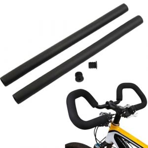 Guidon papillon de v&eacute;lo 31,8 mm 580 mm pour v&eacute;lo de randonn&eacute;e avec 2 poign&eacute;es + poign&eacute;es (guidon de 31,8 x 580 mm) (Carpango, neuf)
