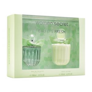 Women'secret Eau It's Fresh Coffret Cadeau Femme de 2 Articles Comprenant une Eau de Toilette de 100ml et un Lait pour le Corps de 200ml (TAILORED PERFUMES, neuf)