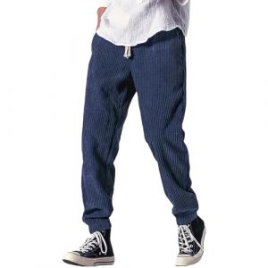 Pantalon sarouel japonais d'hiver en velours côtelé pour homme, pantalon de jogging décontracté, hip-hop, rue pour homme (coffeeeo, neuf)