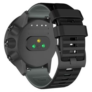 ISABAKE 24MM Bracelet Silicone pour Suunto 9/9 Baro /9 Titanium/7/D5, 24MM Bracelets de Remplacement pour Suunto Spartan Sport/Sport Wrist HR/Traverse 24mm/Smartwatch 2 SW2 (Isabake, neuf)