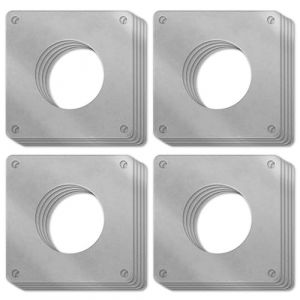 32 mm 20 pi&egrave;ces. Protection contre le pic pour nichoir &agrave; graisse pour nichoir &agrave; oiseaux Plaque de protection pour trou d'avion (lorek-jagdbedarf, neuf)