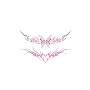 Tatouage temporaire d'ailes de papillon rose, faux tatouage, autocollant de tatouage durable, autocollant imperméable Succubus, nouveaux autocollants de tatouage temporaire for femmes, autocollants de (FJJBMSSCED-US, neuf)