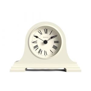 JONES CLOCKS&reg; Speakeasy Horloge de chemin&eacute;e | Chapeau Classique de napol&eacute;on | Cr&egrave;me p&acirc;le | Chiffres Romains | Style Traditionnel pour Bureau, Table, &eacute;tag&egrave;re ou Chevet (Newgate World Ltd, neuf)