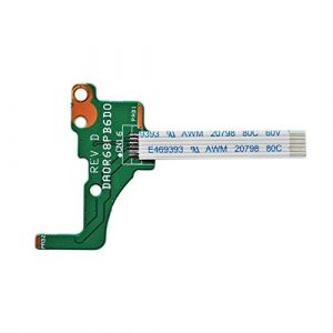 GinTai Bouton d'alimentation avec câble pour HP Pavilion 17-e 17-e000 Serie 17,3" 720673-001 DA0R68PB6D0 (GinTaiCompany, neuf)